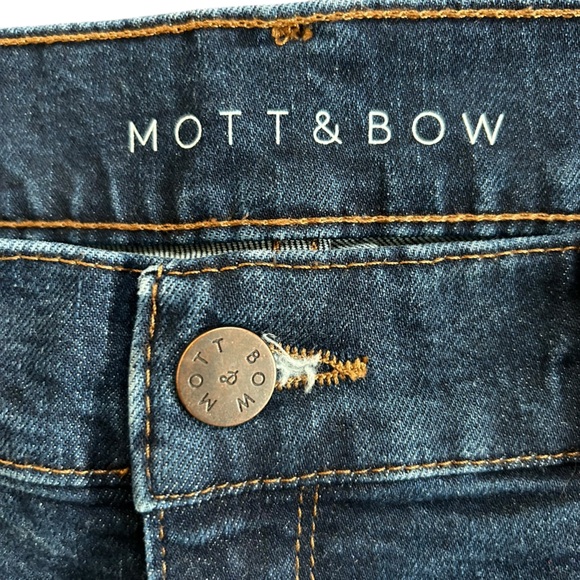 Mott And Bow Women’s Ridge Slim Boyfriend Blue Booty Lifting Jeans Pants 32/ 14 - Picture 7 of 9